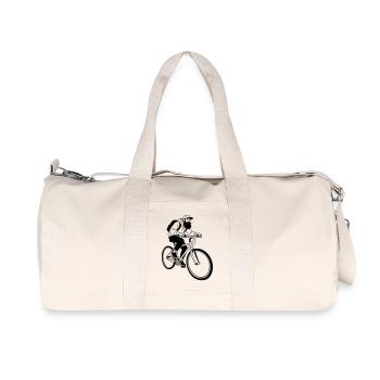 bike hipster - Recycled Canvas Sports Bag by Stanley/Stella - natural - Front