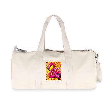 flamingo - Recycled Canvas Sports Bag by Stanley/Stella - natural - Front