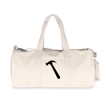 Marteau - Sac de sport en toile recyclée Stanley/Stella - blanc naturel - Devant