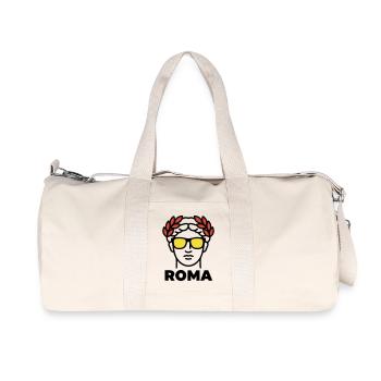 Rome Statue Sunglasses Italy Holidays - Recycled Canvas Sports Bag by Stanley/Stella - natural - Front