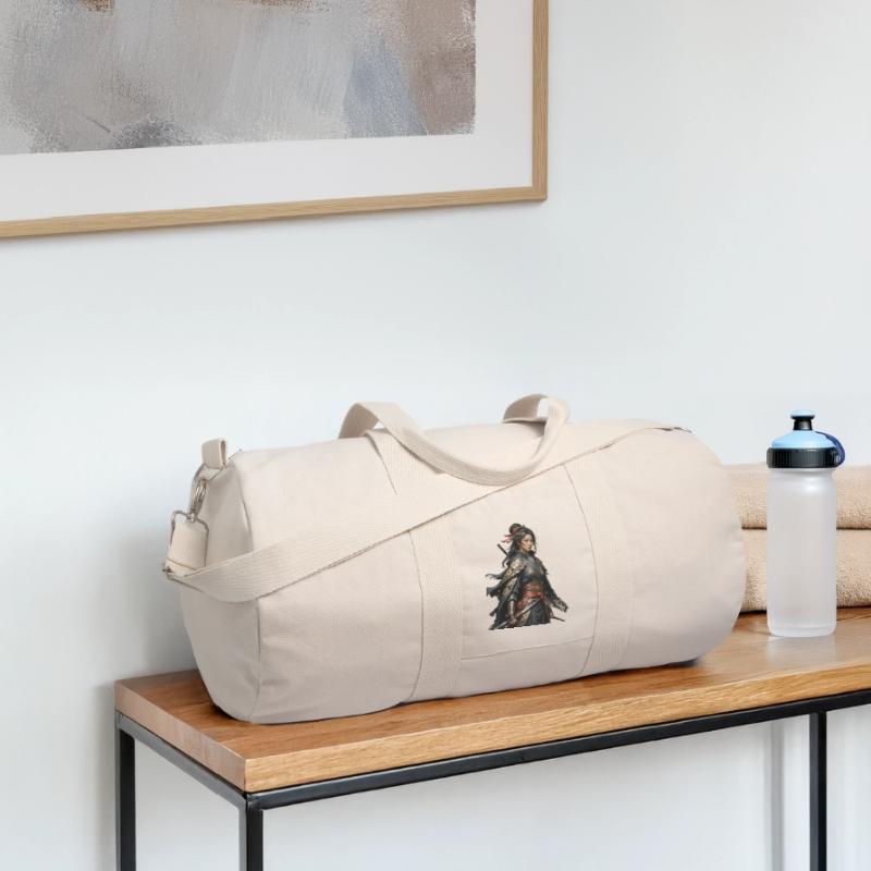 Black Samurai with Gold Patterns Recycled Canvas Sports Bag by Stanley/Stella