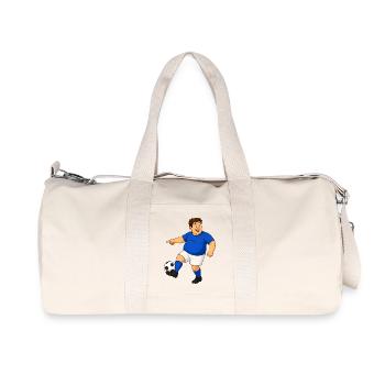 Footballers in action - Recycled Canvas Sports Bag by Stanley/Stella - natural - Front