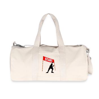 Skating Start Line - Recycled Canvas Sports Bag by Stanley/Stella - natural - Front