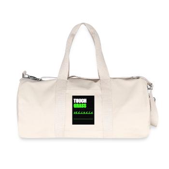 TOUCH GRASS – T-shirt Streetwear glitch - Sac de sport en toile recyclée Stanley/Stella - blanc naturel - Devant