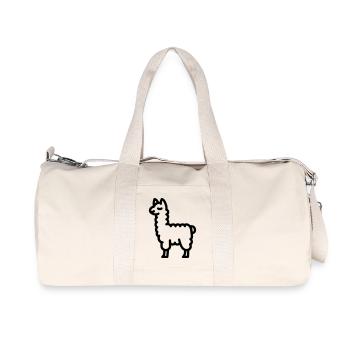 Lama - Recycelte Canvas-Sporttasche von Stanley/Stella - Naturweiß - Vorne
