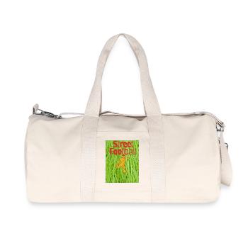 Street Football on Grass - Recycled Canvas Sports Bag by Stanley/Stella - natural - Front