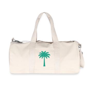 Palmier - vacances d’été à la plage Mer tropicale - Sac de sport en toile recyclée Stanley/Stella - blanc naturel - Devant