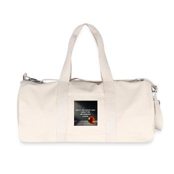 Ce qui est montré maintenant n’est pas nécessaire plus tard - Sac de sport en toile recyclée Stanley/Stella - blanc naturel - Devant