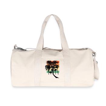 Tropische Palme West-Hawaii - Recycelte Canvas-Sporttasche von Stanley/Stella - Naturweiß - Vorne