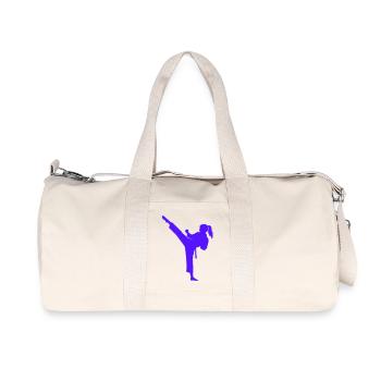 Silhouette de Coup de pied haut Arts Martial - Sac de sport en toile recyclée Stanley/Stella - blanc naturel - Devant