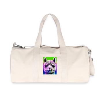 Alpaka - Recycelte Canvas-Sporttasche von Stanley/Stella - Naturweiß - Vorne