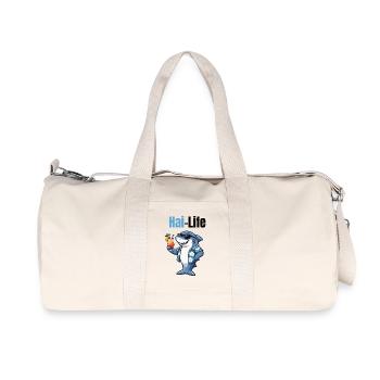 Shark Life | Cool cartoon shark with summer feeling - Recycled Canvas Sports Bag by Stanley/Stella - natural - Front