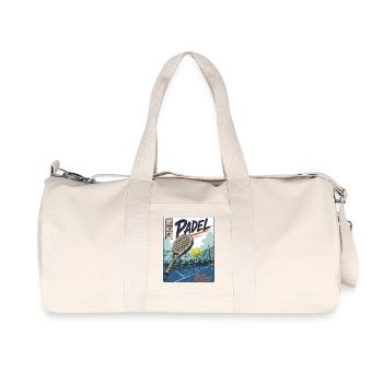 Padel Spieler & Court - Recycelte Canvas-Sporttasche von Stanley/Stella - Naturweiß - Vorne