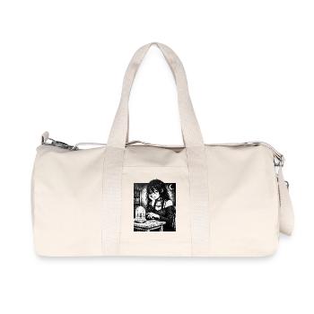 Gothic Nachtschwärmerin im Glas - Recycelte Canvas-Sporttasche von Stanley/Stella - Naturweiß - Vorne