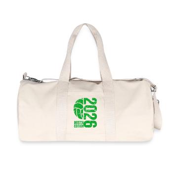 Volleyball Master Shirt 2026, Green , Bottle - Recycled Canvas Sports Bag by Stanley/Stella - natural - Front