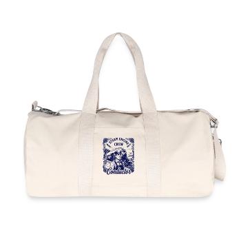 Motif de locomotive à vapeur nostalgique - Sac de sport en toile recyclée Stanley/Stella - blanc naturel - Devant