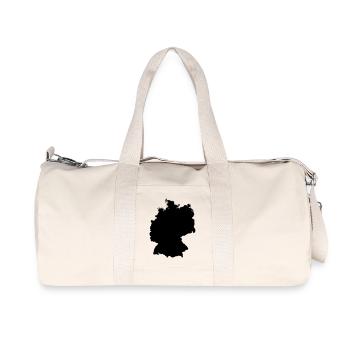 Germany, outlined, shade, outline, Germany, - Recycled Canvas Sports Bag by Stanley/Stella - natural - Front