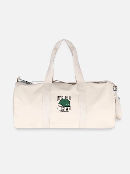 j’ai Glissé chef - Sac de sport en toile recyclée Stanley/Stella - blanc naturel