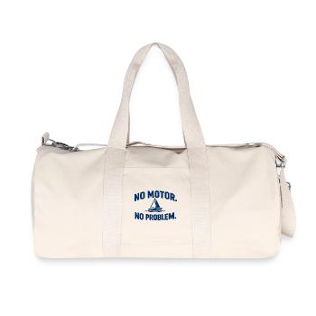 Kein Motor, kein Problem - Recycelte Canvas-Sporttasche von Stanley/Stella - Naturweiß - Vorne