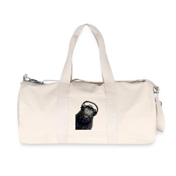 Shirt Monkey Music by CustomStyle - Recycled Canvas Sports Bag by Stanley/Stella - natural - Front