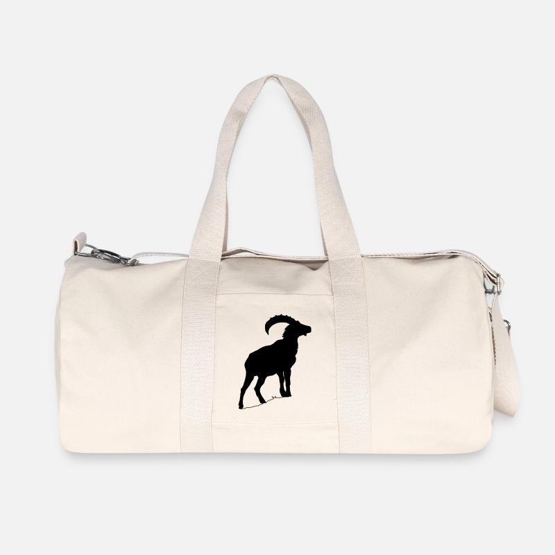 Steinbock - Recycelte Canvas-Sporttasche von Stanley/Stella - Naturweiß