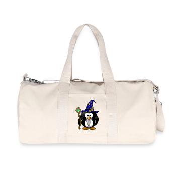 guerres magicien Gandalf paix magique étoile pingouin - Sac de sport en toile recyclée Stanley/Stella - blanc naturel - Devant