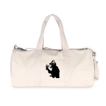 mr. lavage de cerveau de singe - Sac de sport en toile recyclée Stanley/Stella - blanc naturel - Devant
