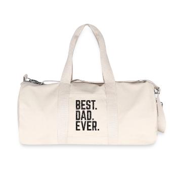 Meilleur papa jamais - Sac de sport en toile recyclée Stanley/Stella - blanc naturel - Devant
