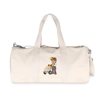 supplier - Recycled Canvas Sports Bag by Stanley/Stella - natural - Front