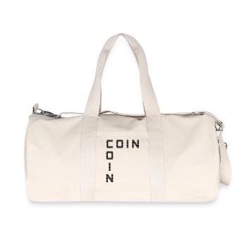 Coin coin en coin C - Sac de sport en toile recyclée Stanley/Stella - blanc naturel - Devant