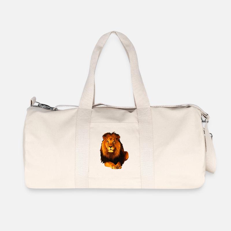 Löwe - Recycelte Canvas-Sporttasche von Stanley/Stella - Naturweiß