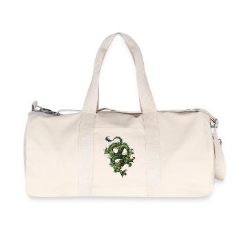 dragon chinois 202 - Sac de sport en toile recyclée Stanley/Stella - blanc naturel - Devant