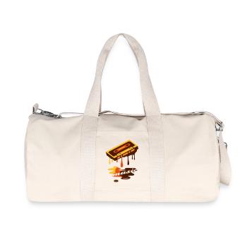 cool cassettes de musique rétro liquide Graffiti - Sac de sport en toile recyclée Stanley/Stella - blanc naturel - Devant