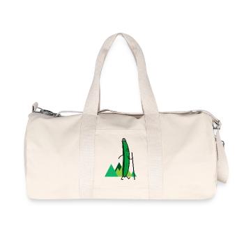 Wandering Cucumber (b) - Recycled Canvas Sports Bag by Stanley/Stella - natural - Front
