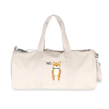 Chien Shiba Inu - NO - promener maîtres maîtresse Dog - Sac de sport en toile recyclée Stanley/Stella - blanc naturel - Devant