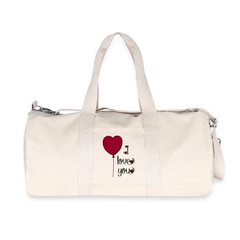 T-shirt for lovers - Recycled Canvas Sports Bag by Stanley/Stella - natural - Front