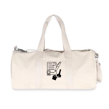 Hausvertrag unterschreiben Mietkauf - Recycelte Canvas-Sporttasche von Stanley/Stella - Naturweiß - Vorne