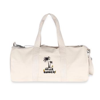 Hello summer - Recycled Canvas Sports Bag by Stanley/Stella - natural - Front