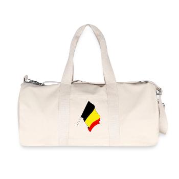 Drapeau de la Belgique - Sac de sport en toile recyclée Stanley/Stella - blanc naturel - Devant