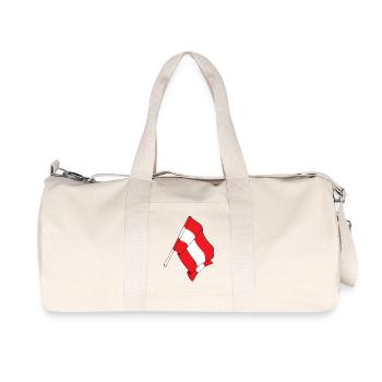 Flag austria - Recycled Canvas Sports Bag by Stanley/Stella - natural - Front