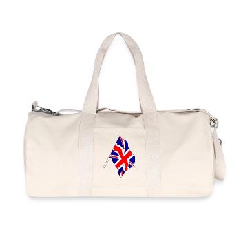 Flag Great Britain - Recycled Canvas Sports Bag by Stanley/Stella - natural - Front