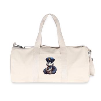 Serpent policier - Sac de sport en toile recyclée Stanley/Stella - blanc naturel - Devant