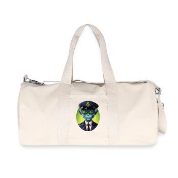 Alien Cop - Recycled Canvas Sports Bag by Stanley/Stella - natural - Front
