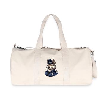 Police Wolf - Recycled Canvas Sports Bag by Stanley/Stella - natural - Front