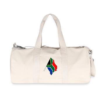 Flag South Africa - Recycled Canvas Sports Bag by Stanley/Stella - natural - Front