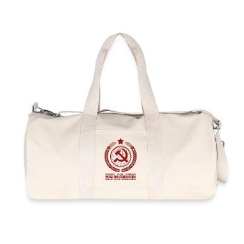 Emblème de l’Unité Mondiale - Sac de sport en toile recyclée Stanley/Stella - blanc naturel - Devant