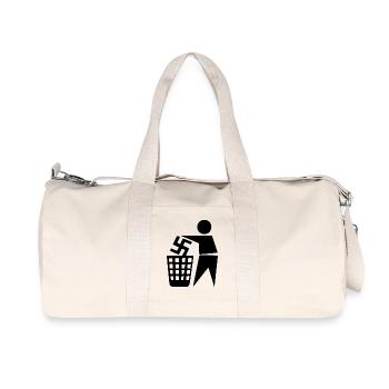 Fck nzs - halte deine umwelt sauber - Recycelte Canvas-Sporttasche von Stanley/Stella - Naturweiß - Vorne