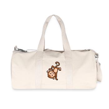 Hiphop Monkey - Recycled Canvas Sports Bag by Stanley/Stella - natural - Front