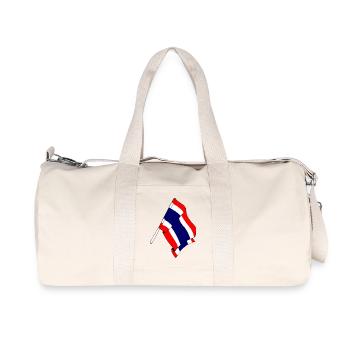 Drapeau de la Thaïlande - Sac de sport en toile recyclée Stanley/Stella - blanc naturel - Devant