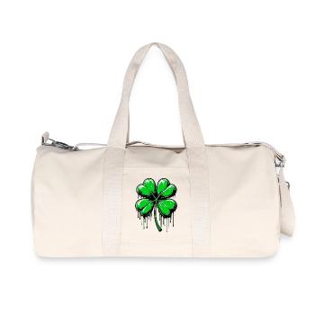 Four-leaf clover - Recycled Canvas Sports Bag by Stanley/Stella - natural - Front